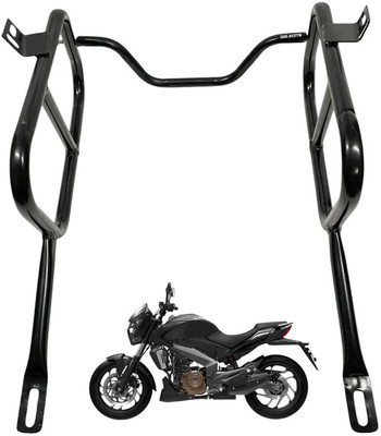 Dhe Best Motorcycle Side Saddle Stay / Bag Mounting For Bajaj Dominar 400 [2018] Double-side Black Iron Motorbike Saddlebag