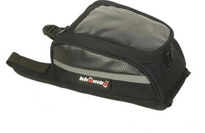 khumbu Manali Tank pouch Black 3 MM Luggage Box Black Nylon, PVC, Leatherette Motorbike Saddlebag(5 L)