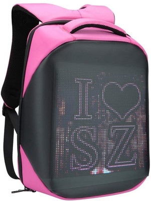 AutoPowerz Smart-LED BAG PINK One-side Pink Nylon Motorbike Saddlebag