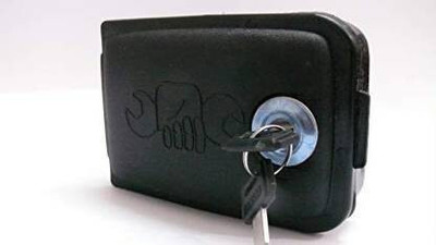 Sacriti Yamaha Rx100/Rxg135 tool utility box Luggage Box Black Plastic Motorbike Saddlebag
