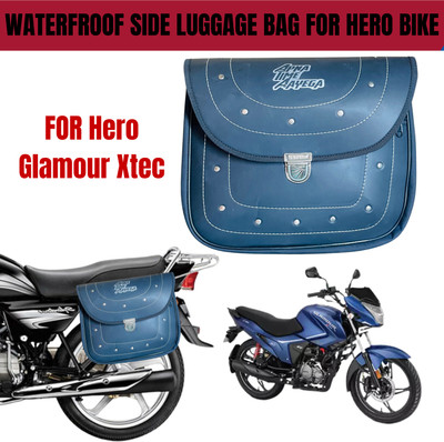 ENEMYT Saddle Bag Black Leatherette Motorbike Saddlebag