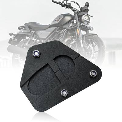 OBEROI'S TRADERS Harley Davidson X440 Stainless Steel Bike Side Stand Extender | Stand Pad Guard Bike Side Stand