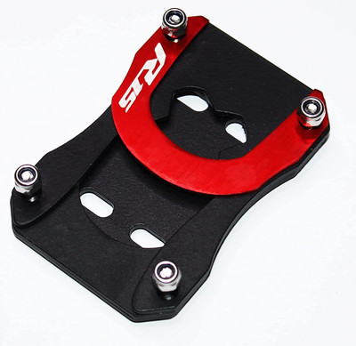 OBEROI'S TRADERS R15 V4 / M Bike Stainless Steel Red Side Stand Extender / Bike Crash Guard Two Wheeler Stand Pad
