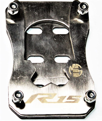 OBEROI'S TRADERS R15 V4 / M Bike Stainless Steel Side Stand Extender / Bike Crash Guard Two Wheeler Stand Pad