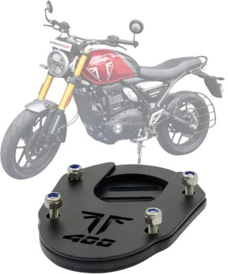 SELVIKE SIDE STAND EXTENDER TRIUMPH SPEED 400 BLACK Two Wheeler Stand Pad