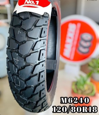 Maxxis 120/80-R18 TUBELESS 120/80-R18 M6240 Rear Two Wheeler Tyre(Street, Offroad Knobbies, Tube Less)