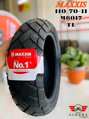 Maxxis M6017-TL 110/70-11 Front Two Wheeler Tyre(Dual Sport, Street, Tube Less)