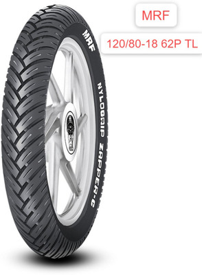 MRF 120/80-18 ZAPPER C TUBELESS BULLET 500CC TYRE 120/80-18 Rear Two Wheeler Tyre(Offroad Knobbies, Street, Tube Less)