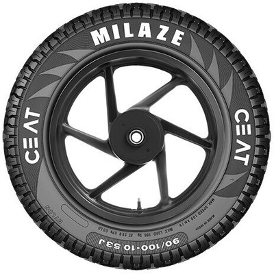 CEAT 105918 Milaze TL 53J SW 90/100-10 Front & Rear Two Wheeler Tyre  (Street, Tube Less) For Rs. 959 @ 68 %