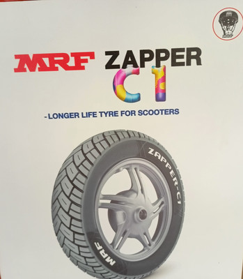 MRF zapper c1 90/100/10 Front & Rear Two Wheeler Tyre(Street, Tube Less)
