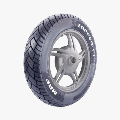 MRF ZAPPER C1 90/100-10 Front & Rear Two Wheeler Tyre(Street, Offroad Knobbies, Dual Sport, Tube Less)