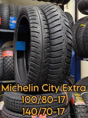MICHELIN 100/80-R17 & 140/70-R17 CITY EXTRA COMBO PACK 2 TYRES - FRONT & REAR Front & Rear Two Wheeler Tyre(Racing Slicks, Street, Dual Sport, Tube Less)