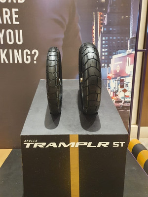 Apollo 90/90-R17 & 110/80-R17 TRAMPLAR ST COMBO PACK 2 TYRES ( FRONT & REAR ) TRAMPLAR ST Front & Rear Two Wheeler Tyre(Street, Offroad Knobbies, Dual Sport, Tube Less)