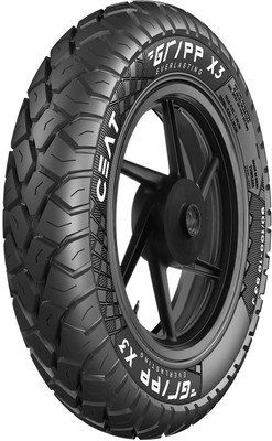 CEAT GRIPP X3 TL 53J 90/100-10 Front & Rear Two Wheeler Tyre(Street, Tube Less)