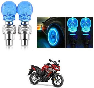 PECULIAR ZONE Plastic, Steel Tyre Valve Cap for Bike, Car(Skull)