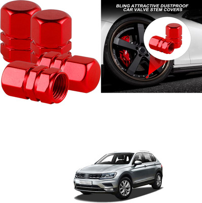 PRTEK Aluminium Tyre Valve Cap for Car(Hexagon)