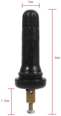 SEAHORSE POLYMERS Copper Tyre Valve Cap for Car(Cylinder)