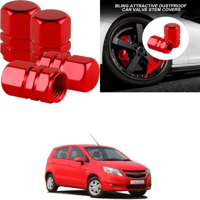 PRTEK Aluminium Tyre Valve Cap for Car(Hexagon)