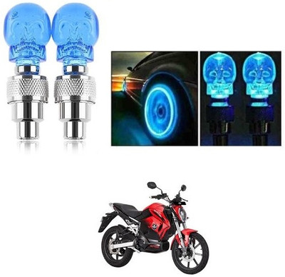 PECULIAR ZONE Plastic, Steel Tyre Valve Cap for Bike, Car(Skull)