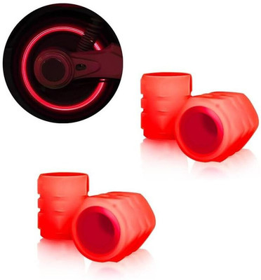 Euclid Plastic Tyre Valve Cap for Car, Bike(Cylinder)