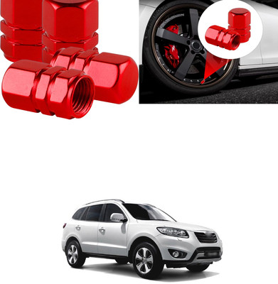 PRTEK Aluminium Tyre Valve Cap for Car(Hexagon)