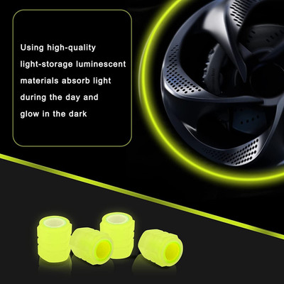 Mrsh Enterprises Plastic Tyre Valve Cap for Car(Cylinder)