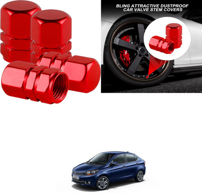 PRTEK Aluminium Tyre Valve Cap for Car(Hexagon)