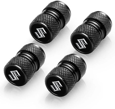 NIVIZEN Aluminium Tyre Valve Cap for Car(Round)