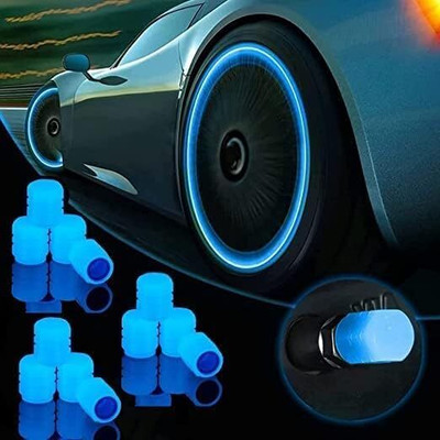 VINSU SALES Plastic Tyre Valve Cap for Car, Bike(Round)