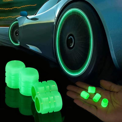Euclid Plastic Tyre Valve Cap for Bike, Car(Cylinder)
