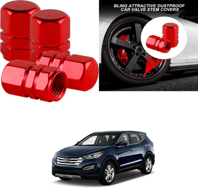 PRTEK Aluminium Tyre Valve Cap for Car(Hexagon)