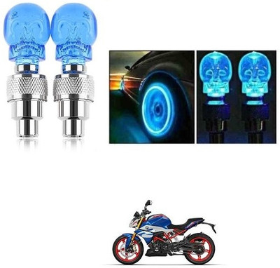 QUIRKY ZONE Plastic, Steel Tyre Valve Cap for Bike, Car(Skull)