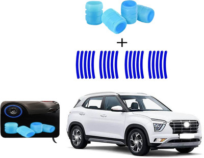 Shopone treading Plastic Tyre Valve Cap for Car(Cylinder)