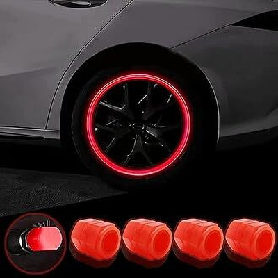 NANDI MART Plastic Tyre Valve Cap for Car(Cylinder)