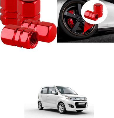 PRTEK Aluminium Tyre Valve Cap for Car(Hexagon)