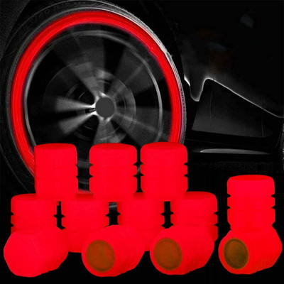 JK Beauty Plastic Tyre Valve Cap for Car(Cylinder)
