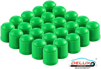DELUX AUTOMOTIVE Plastic Tyre Valve Cap for Car, Bike(Round)