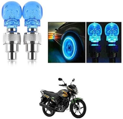 QUIRKY ZONE Plastic, Steel Tyre Valve Cap for Bike, Car(Skull)
