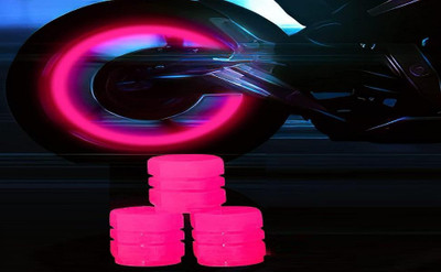 Euclid Plastic Tyre Valve Cap for Car, Bike(Cylinder)