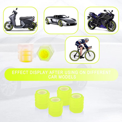 Mrsh Enterprises Plastic Tyre Valve Cap for Car(Cylinder)