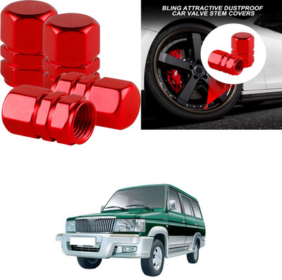 PRTEK Aluminium Tyre Valve Cap for Car(Hexagon)
