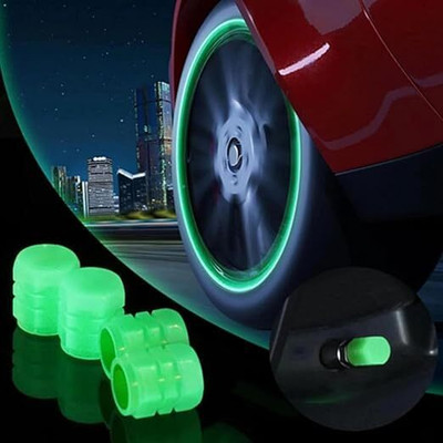 PAVITYAKSH Plastic Tyre Valve Cap for Car(Round)