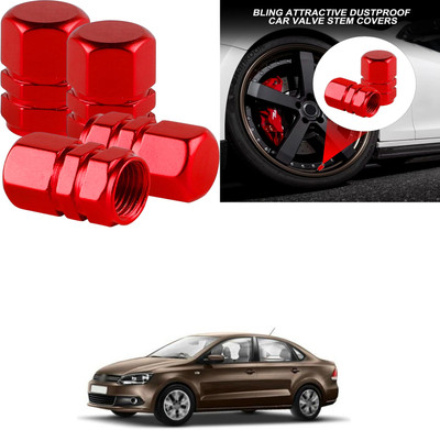 PRTEK Aluminium Tyre Valve Cap for Car(Hexagon)