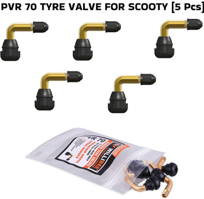 WILLIBEE Brass Tyre Valve Cap for Bike(L Shape)