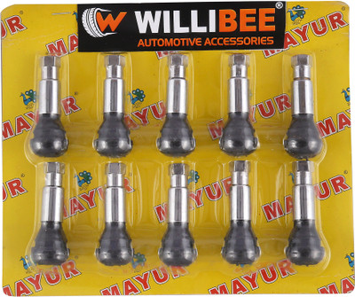 WILLIBEE Brass Tyre Valve Cap for Car(Cylinder)
