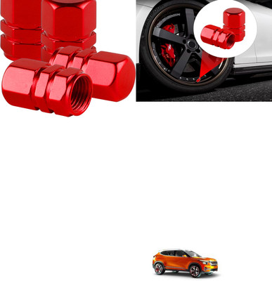 PRTEK Aluminium Tyre Valve Cap for Car(Hexagon)