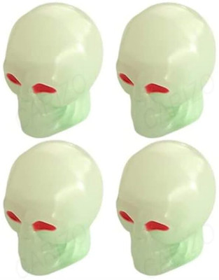 colorsole Plastic Tyre Valve Cap for Car(Skull)