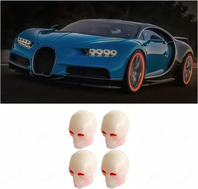 Mr fix Plastic Tyre Valve Cap for Car(Skull)