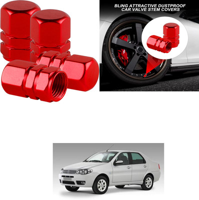 PRTEK Aluminium Tyre Valve Cap for Car(Hexagon)