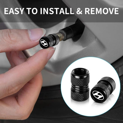 NIVIZEN Aluminium Tyre Valve Cap for Car(Hexagon)